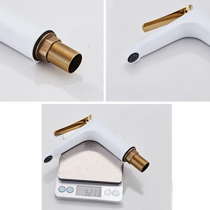 Light Luxury Sink Faucet 6.69" H Modern Brass Sink Faucet