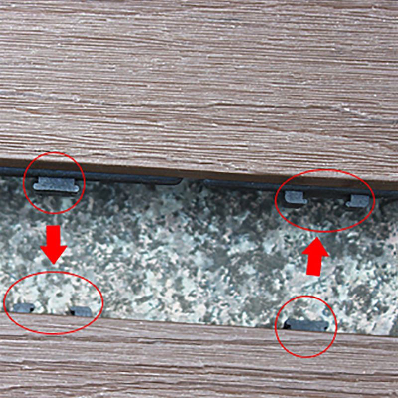 Outdoor Ground Board Strips Composite Waterproof Square Deck Board