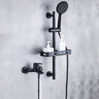 Brass Wall-Mounted Shower System Single Handle Shower with Lever Handle