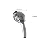Modern Shower Head for Bathroom 9-Jet Round Wall-Mounted Shower Head