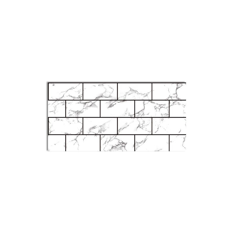 Modern Peel and Stick Tile PVC Rectangular 10 Pack Peel & Stick Field Tile for the Kitchen