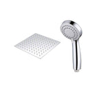 High Pressure 8 Inch Shower Set 3-Function Hand Shower Stainless Steel Square Ceiling Shower Head