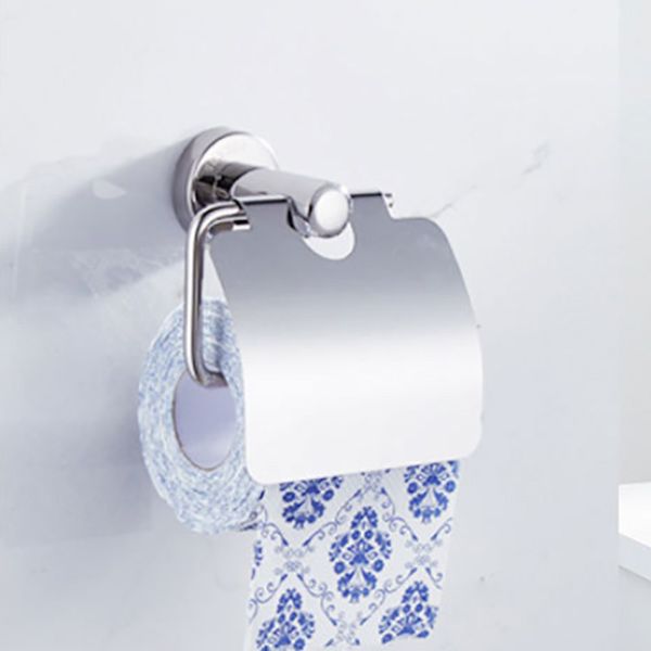Polished Chrome Modern Bathroom Accessories Set with Towel Bar/Paper Holder