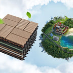 Deck Plank Loose Lay Manufactured Wood Panels Patio Tiles Outdoor Flooring