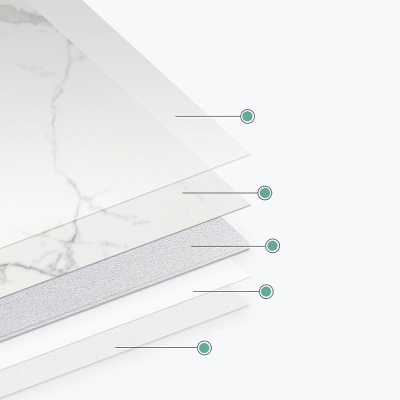 Scratch-resistant tile PVC single peel & stick tile for splash wall