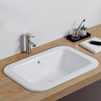 Traditional square washstand ceramics metal base washbasin