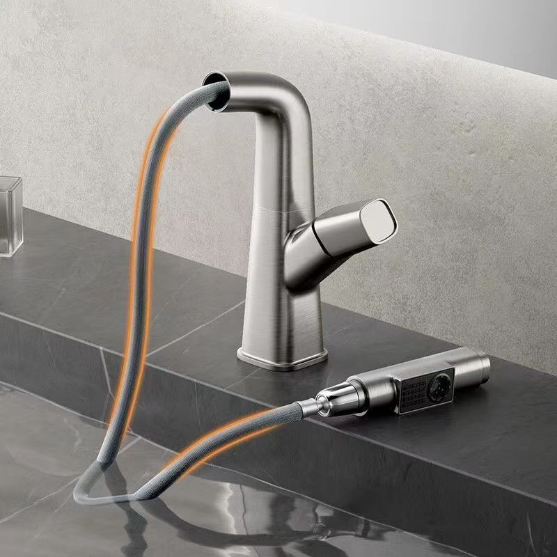 Widespread sink faucet Modern tap with single lever