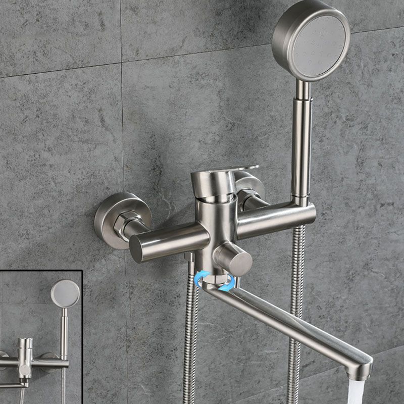 Bathroom Bathtub Faucet Lever Handheld Shower Bathtub Faucet