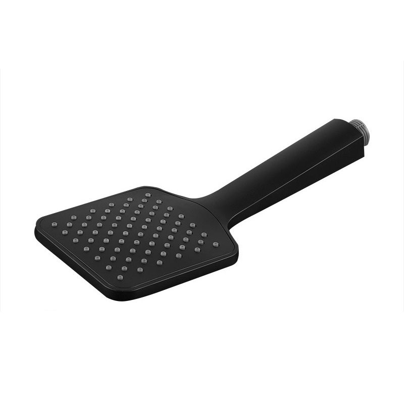 Modern square matte black shower head rainfall shower head combo