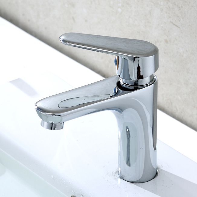 Modern Sink Faucet Monochrome Brass Sink Faucet for the Bathroom