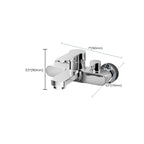 Popular Wall-Mounted Bathtub Faucet Fixed Lever Handle Bathtub Filler Trim