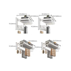 Modern Bathroom Accessory Set White Paper Holder Bathroom Shelf Bathroom Fittings Set