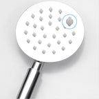 Round Shower Head Stainless Steel 3 Sprays Wall Mounted Hand Shower