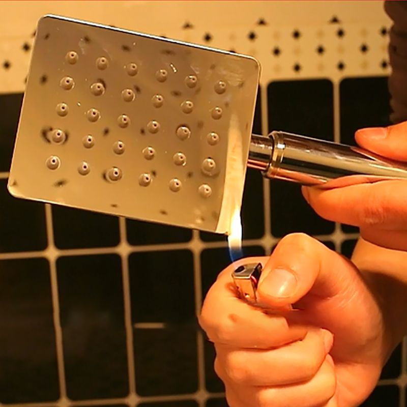 Shower head Brass Square Rain Spray Pipe Handheld Shower Head