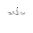 Wall-mounted shower head stainless steel fixed shower head with shower arm