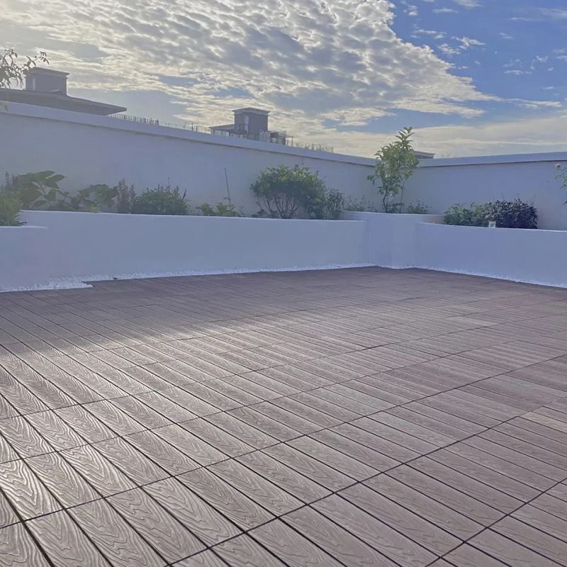 Striped pattern terrace tiles interlocking tiles kit outdoor patio