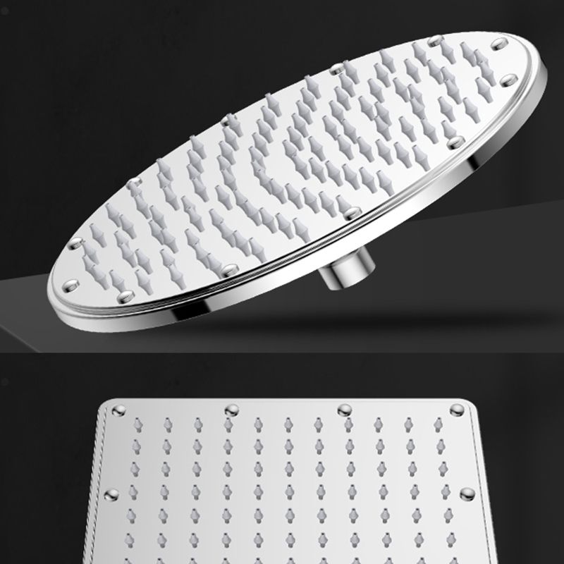 Solid square showerhead Standard spray pattern Large showerhead