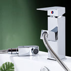 Modern Retractable Single Handle Basin Faucet Bathroom Sink Faucet