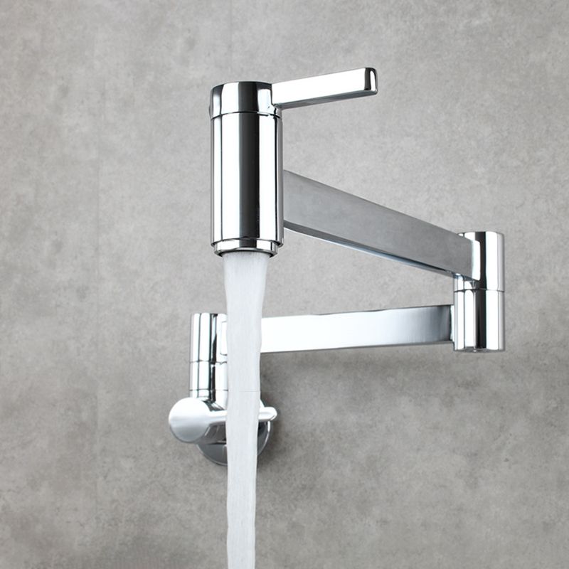 1-handle brushed nickel widespread faucet 1 hole wall-mounted bathroom faucet with brass