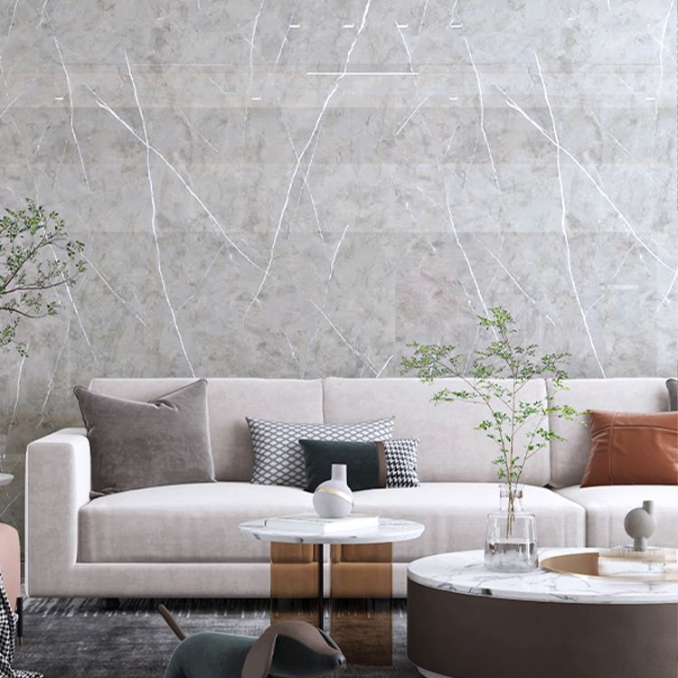 Simple Tile Wallpaper Plastic Waterproof Peel and Stick Backdrop