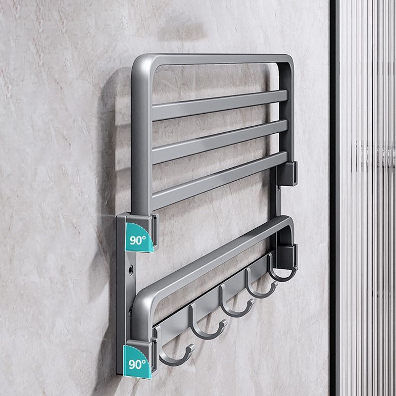 Modern Bathroom Accessories Hardware Set Gray Towel Bar Bathroom Shelf Bathroom Hardware Set