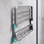 Modern Bathroom Accessories Hardware Set Gray Towel Bar Bathroom Shelf Bathroom Hardware Set