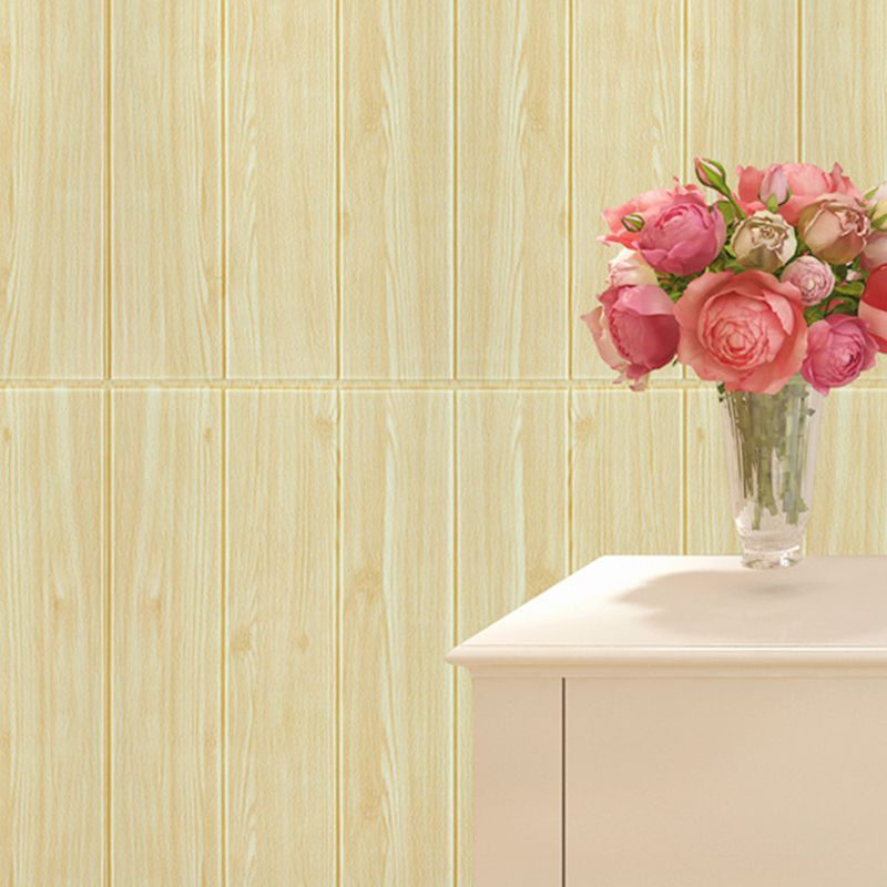 Wood look interior decor panels for peeling and sticking 3D relief wall cladding