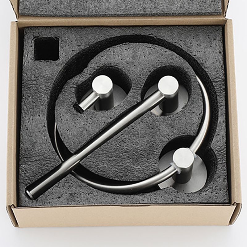 Stainless Steel Bathroom Set 3-piece Modern Style Simple Bathroom Accessories Set