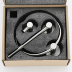 Stainless Steel Bathroom Set 3-piece Modern Style Simple Bathroom Accessories Set