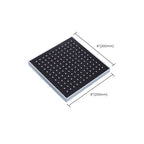 Modern square solid shower head with shower arm wall-mounted shower head made of stainless steel