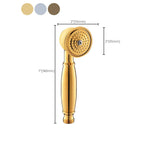 All-Copper Single-Function Handheld Showerhead European Style Antique Rain Showerhead