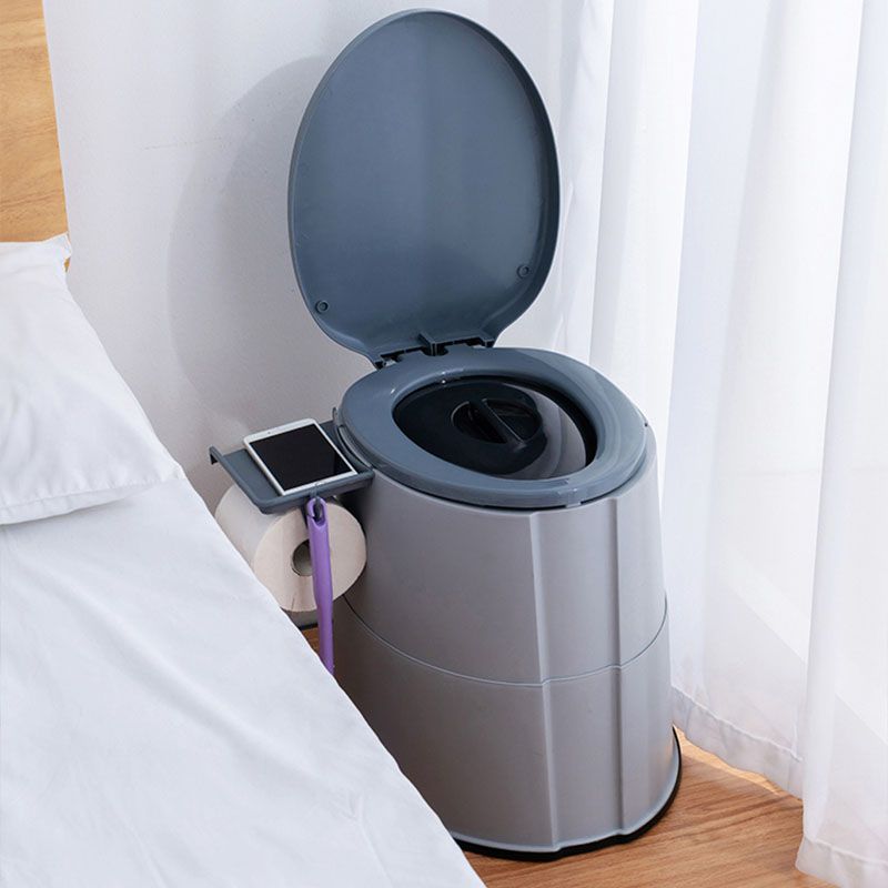Modern flush toilet plastic round floor-mounted toilet bowl for bathroom