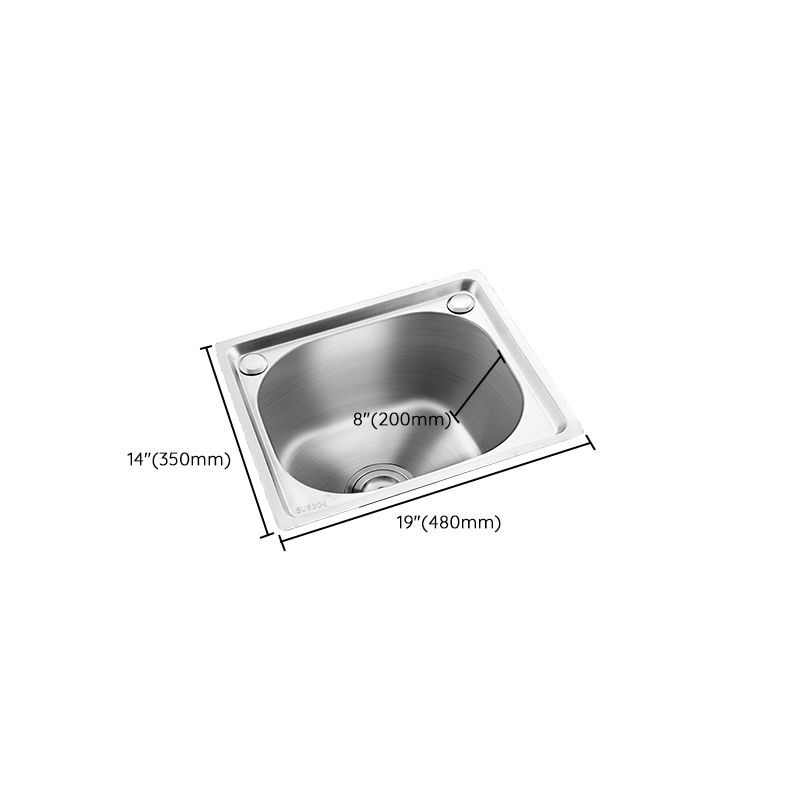 Modern Bar Prep Mirror Stainless Steel with Faucet Workstation Rack