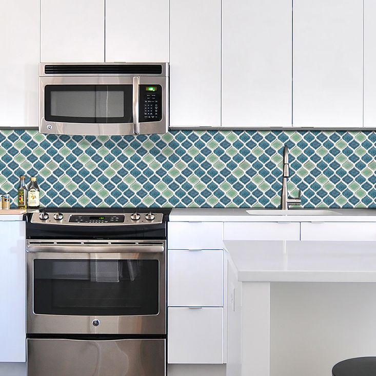 Plastic Peel & Stick Mosaic Tiles Waterproof Mosaic Tiles Wallpaper