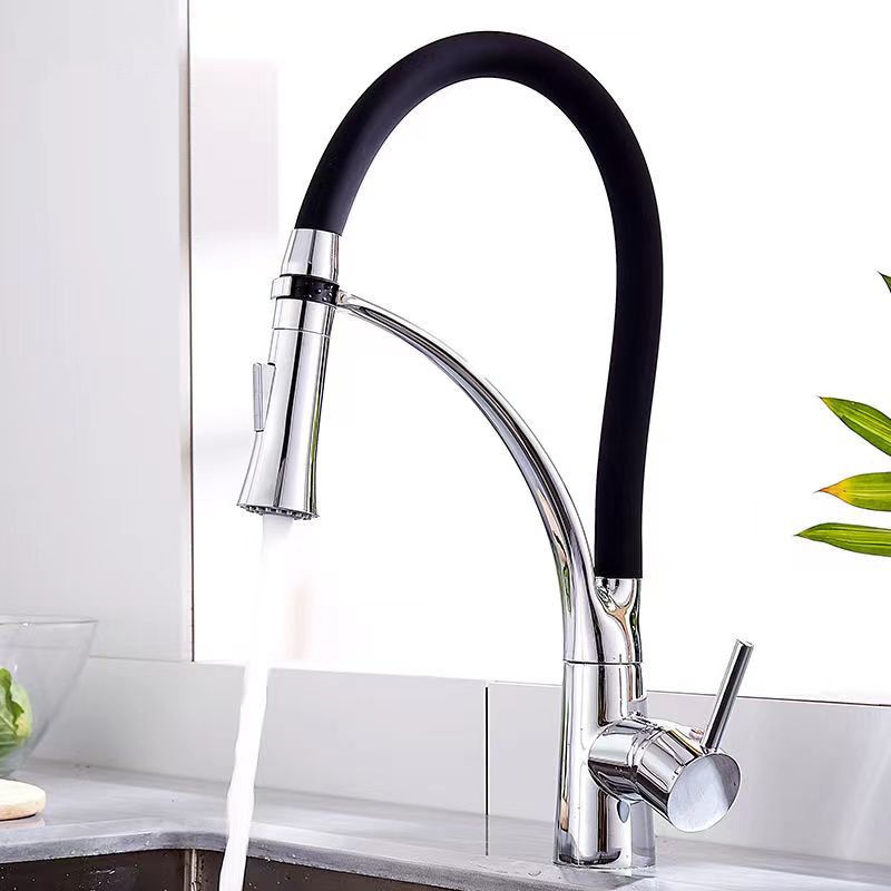 Modern 1-Hand Faucets Copper Touchless with Water Dispenser Standard Kitchen Faucet