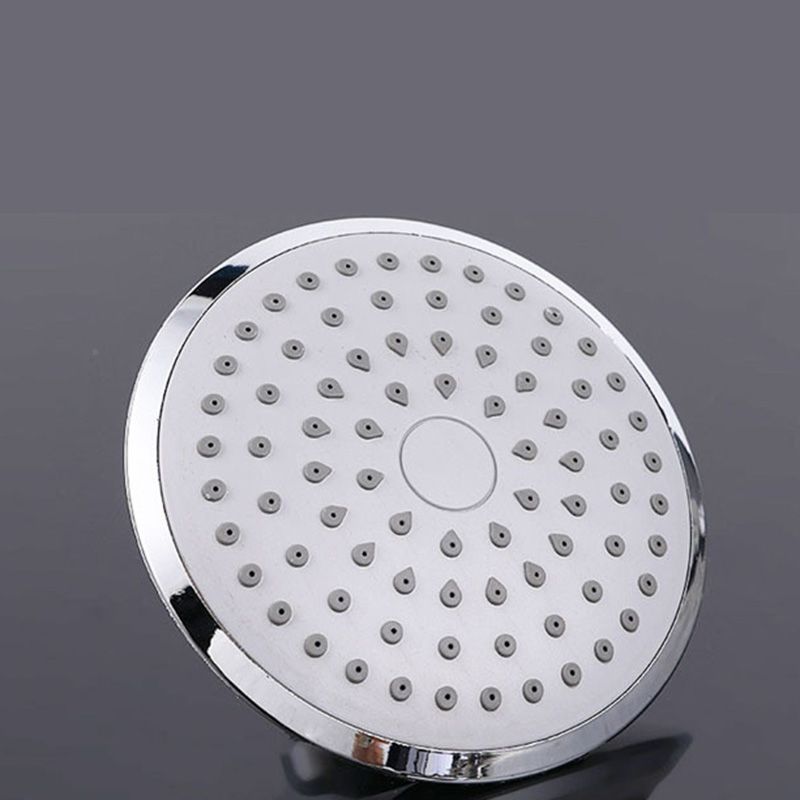 Round Shape Shower Head Modern Swiveling Wall Mounted Fixed Shower Head