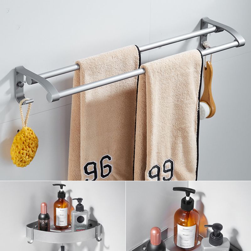 6-piece contemporary bathroom accessory set bathroom shelf/towel bar paper holder included