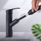 Contemporary Vessel Faucet Pull-Down Faucet with Single Handle