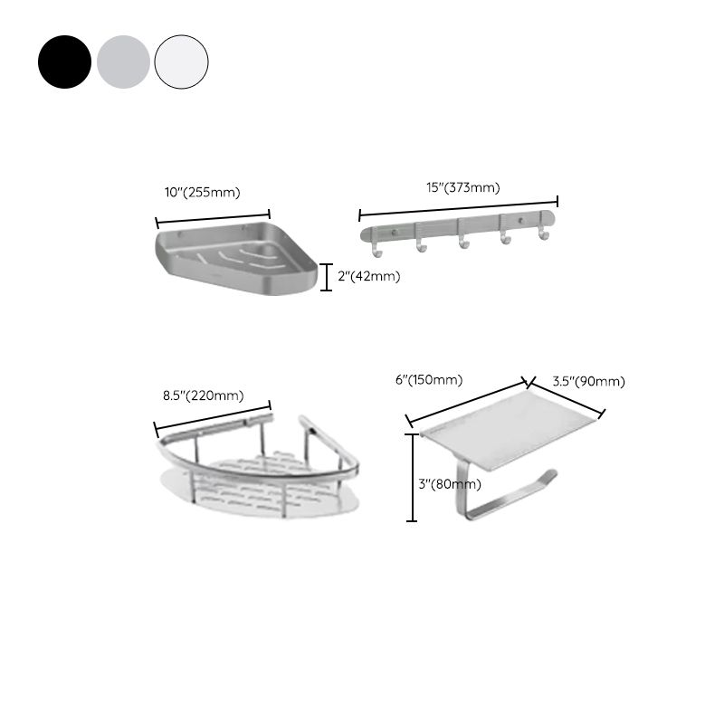 Modern Bathroom Accessory Set Paper Holder Bathroom Shelf Bathroom Hardware Set
