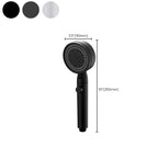 Modern Shower Head Adjustable Spray Pattern Round Plastic Hand Shower