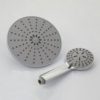 Wall Mounted Round Shower Modern Style Metal Double Shower Heads
