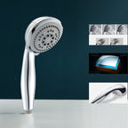 Modern Style Round Handheld Shower Bathroom Metal Wall-Mounted Hand Shower