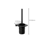 Modern Aluminum Bathroom Accessory Set Matte Black Bathroom Shelf/Towel Holder/Paper Holder