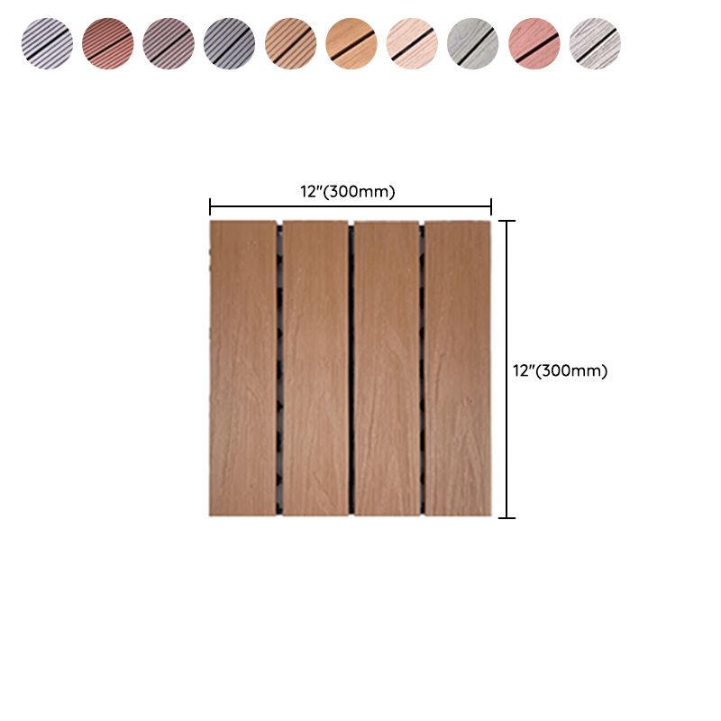 Corrosion-resistant Wood Floor Modern Style Square Outdoor Wood Floor