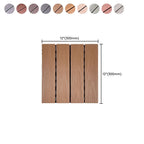 Corrosion-resistant Wood Floor Modern Style Square Outdoor Wood Floor