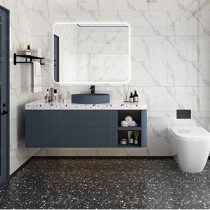 12" x 24" marbling single plate waterproof backsplash wall tile for bathroom