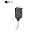Rectangular Pressure Shower Head 4-Adjustable Water Flow Hand Shower