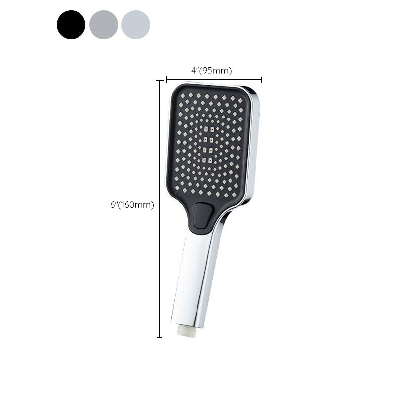 Rectangular Pressure Shower Head 4-Adjustable Water Flow Hand Shower
