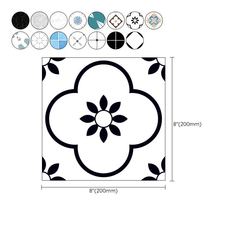Patterned Vinyl Floor Self-adhesive Vinyl Floor with Square Edge