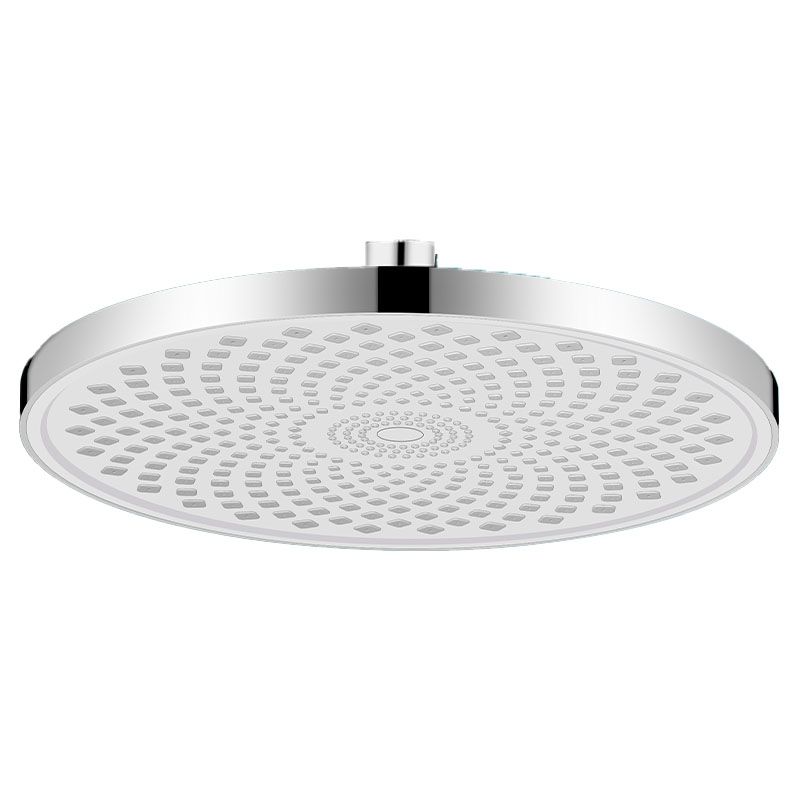 Round Fixed Shower Head High Flow Aerated Wall Mount Shower Head